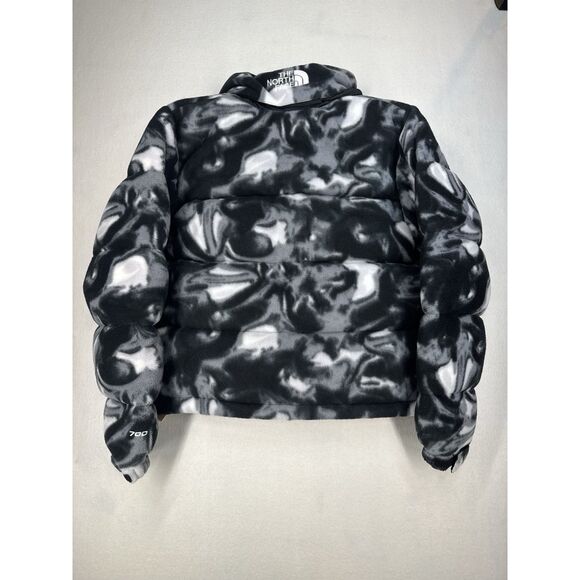 The North Face Women’s 2000 Polar Nuptse Jacket Fleece Black/White NWT Medium - Picture 3 of 8